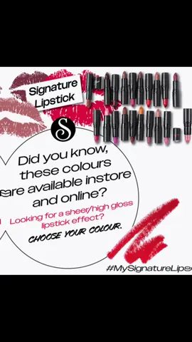 Find your favourite Signature lipstick shade and wear it like a crown👑 these lipsticks are available both in store and online💋💄💄 https://signaturecosmetics.co.za/collections/lipstick/products/lipsticks #MySignatureLips #SignatureCosmetics #lipcombo #trendingvideo #fypシ゚ 