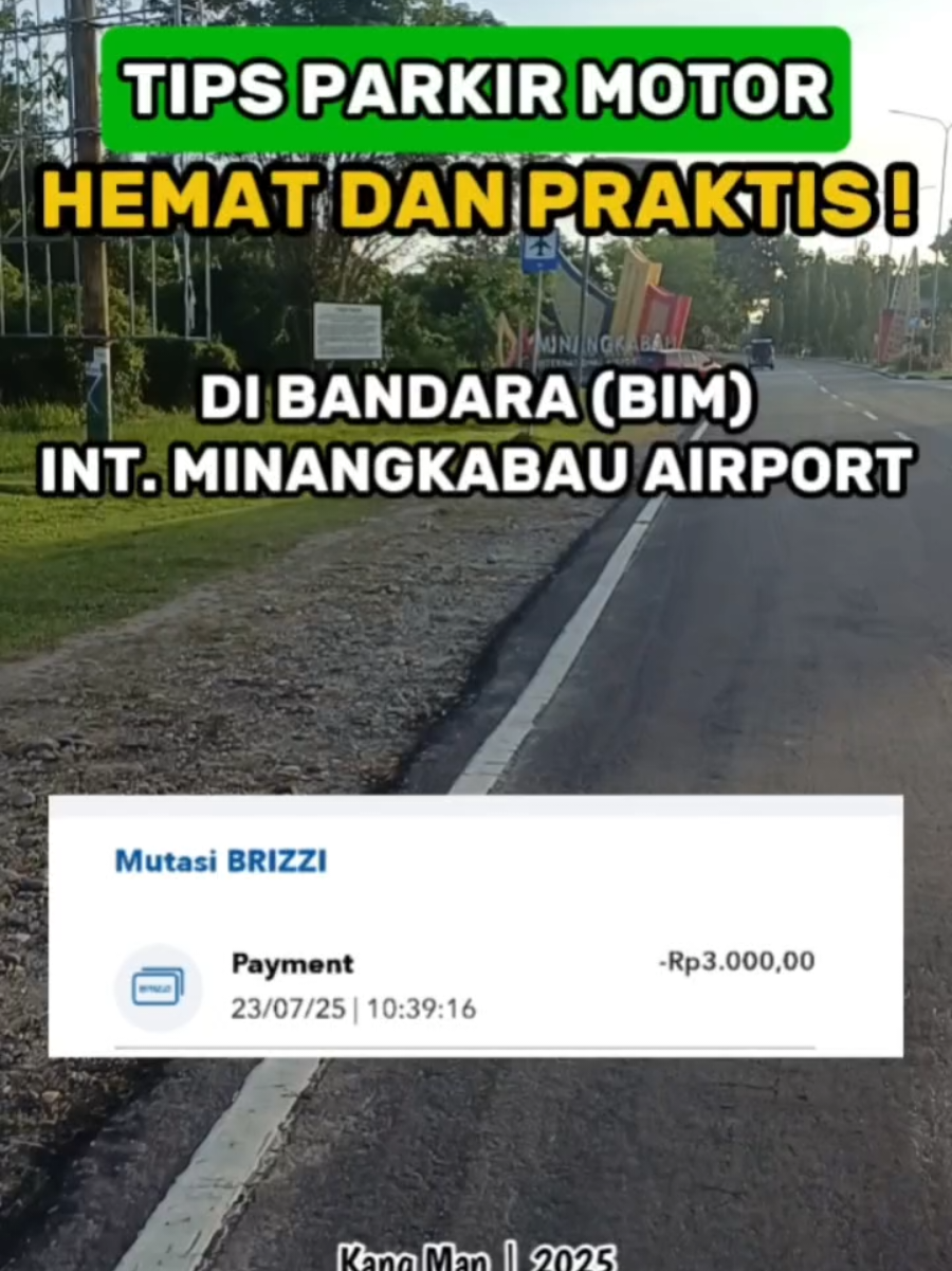 Pernah merasakan tidak ada yang mejemput atau mengantar ke Bandara Minangkabau dan mau naik transportasi umum mager? Aku pernah! Makanya aku pilih naik sepeda motor dan parkir inap 3 hari di BIM — harganya Cuma Rp 56.000-an saja! 😱 Kalau cuma 1 jam pertama, tarif parkir motor cuma Rp 3.000-an 💸, dan bayarnya harus pakai e‑money (misalnya Brizzi, Mandiri, TapCash, Flazz). Cashless dan praktis banget! Mau tahu pengalaman lengkapnya? Tonton video ini sampai habis ya! #BIM #BandaraMinangkabau #ParkirMotor #ParkirInap #EMoney #Cashless #TravelHack #TipsMotor #ParkirMurah #FYP #FYPIndonesia #Padang