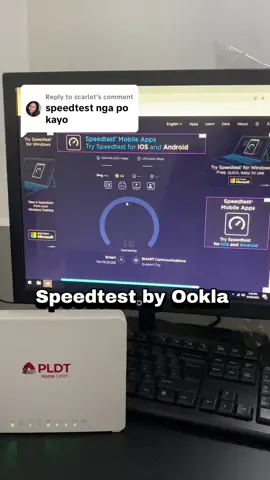 Replying to @scarlet ito na po yung speedtest mam☺️♥️ #speedtest #pldthomewifi #wifi #wifirouter #unliwifi #unlidata #unlimitedwifi #unlimiteddata 
