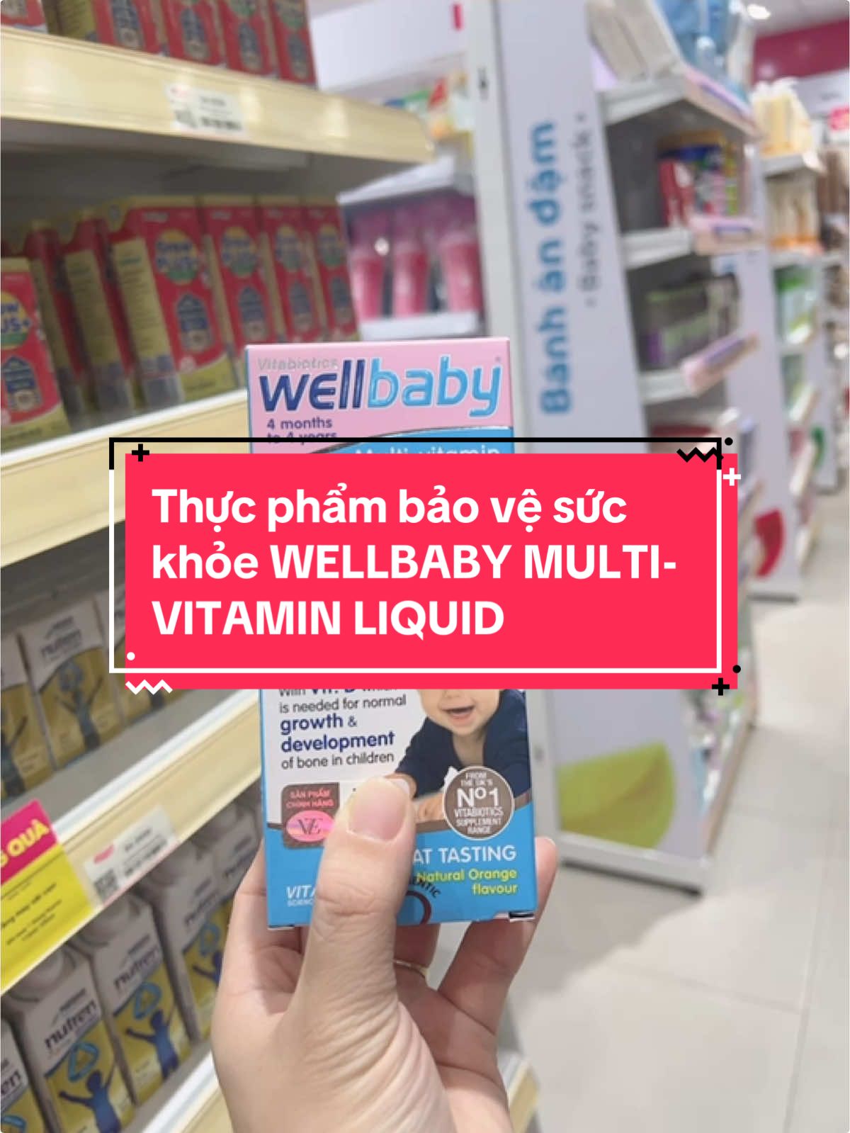 Thực phẩm bảo vệ sức khỏe WELLBABY MULTI-VITAMIN LIQUID#wellbaby #vitamin #concung #siro #xuhuong #tangdekhang 