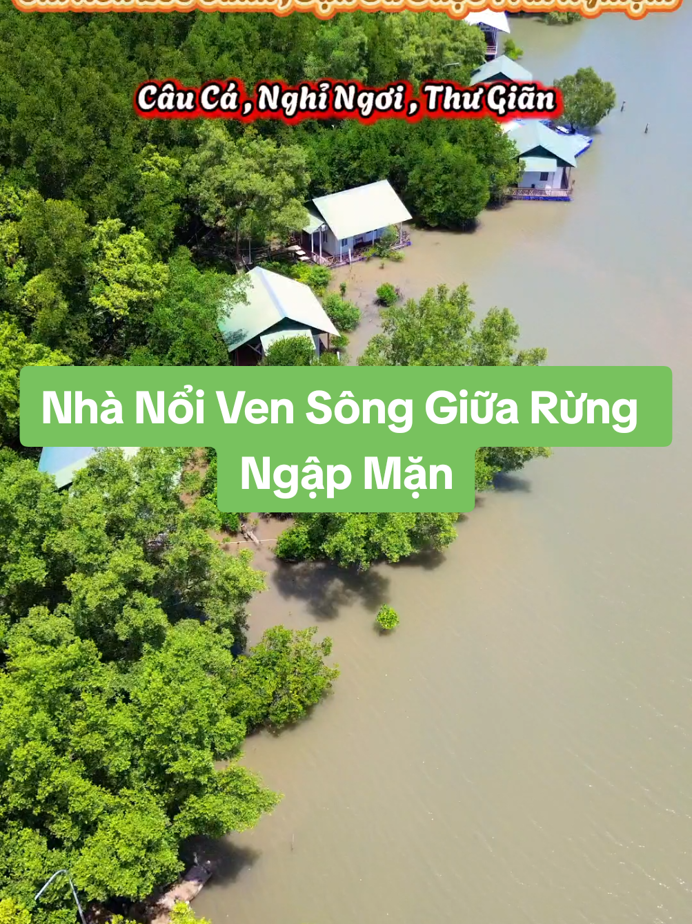 Một nơi rất thích hợp nghỉ ngơi câu cá ở Cần Giờ 😍 #AnChoiCanGio  #DiaDiemCanGio #XuHuong  #CanGio 
