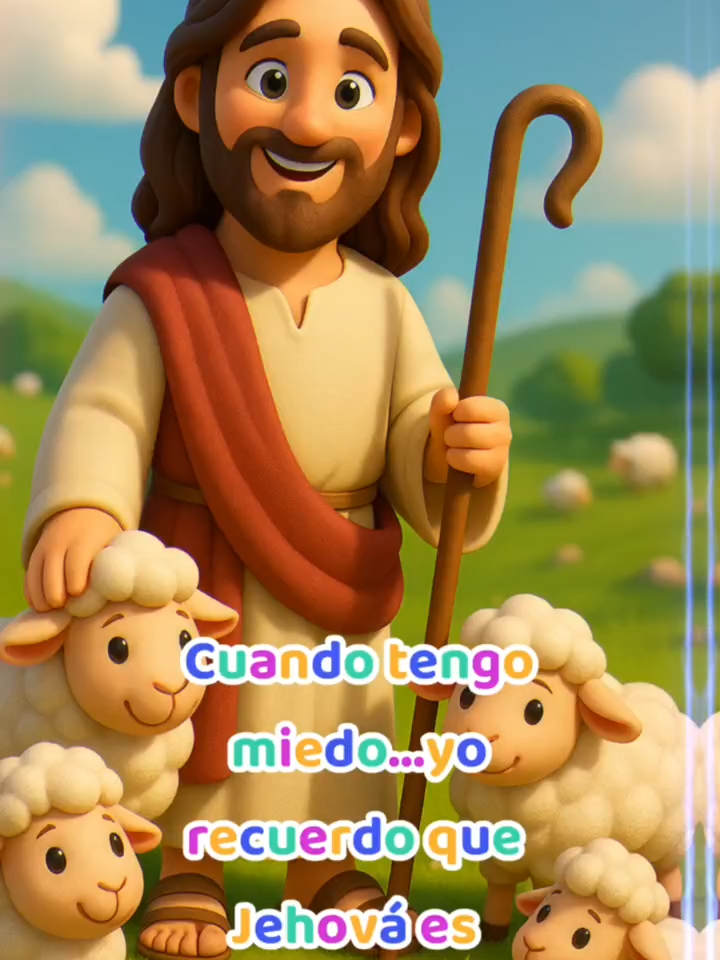 🎶 Jehová es mi Pastor... nada me faltará 🐑✨ Jesús cuida de nosotros como el mejor Pastor. ¡Disfruta este tierno momento con los niños y ovejitas! 💛 #pequeñosdelreino #JehováEsMiPastor #JesúsConNosotros #niñoscristianos #musicainfantil #musicacristiana #musicacristianatiktok #cancionestendencia #cancioncristiana #kidstiktok #niños #dios #hagamosviralajesus