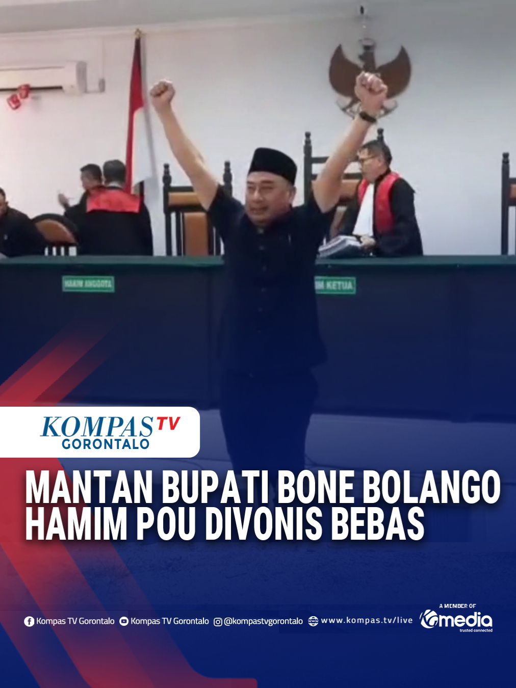 Mantan Bupati Bone Bolango Hamim Pou Divonis Bebas, Atas Kasus Dugaan Korupsi Dana Bansos #gorontalo  #kompastvgorontalo