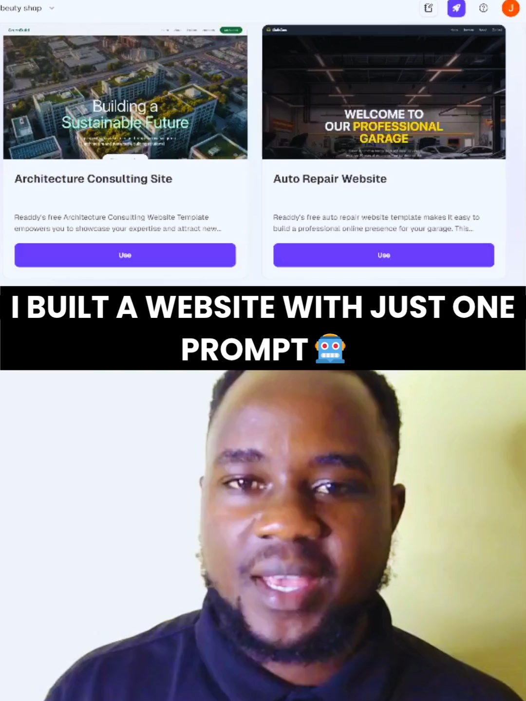 I just built a full website using AI in under 1 minute 😱 No code. No stress. Just readdy.ai. If you’re not using this, you’re falling behind 💻🚀 #AItools #readdyAI #WebDesignHack #AIAutomation #DigitalHustle #GenZTech #NoCodeTools #SideHustle2025 #SmartBiz #KenyaTech