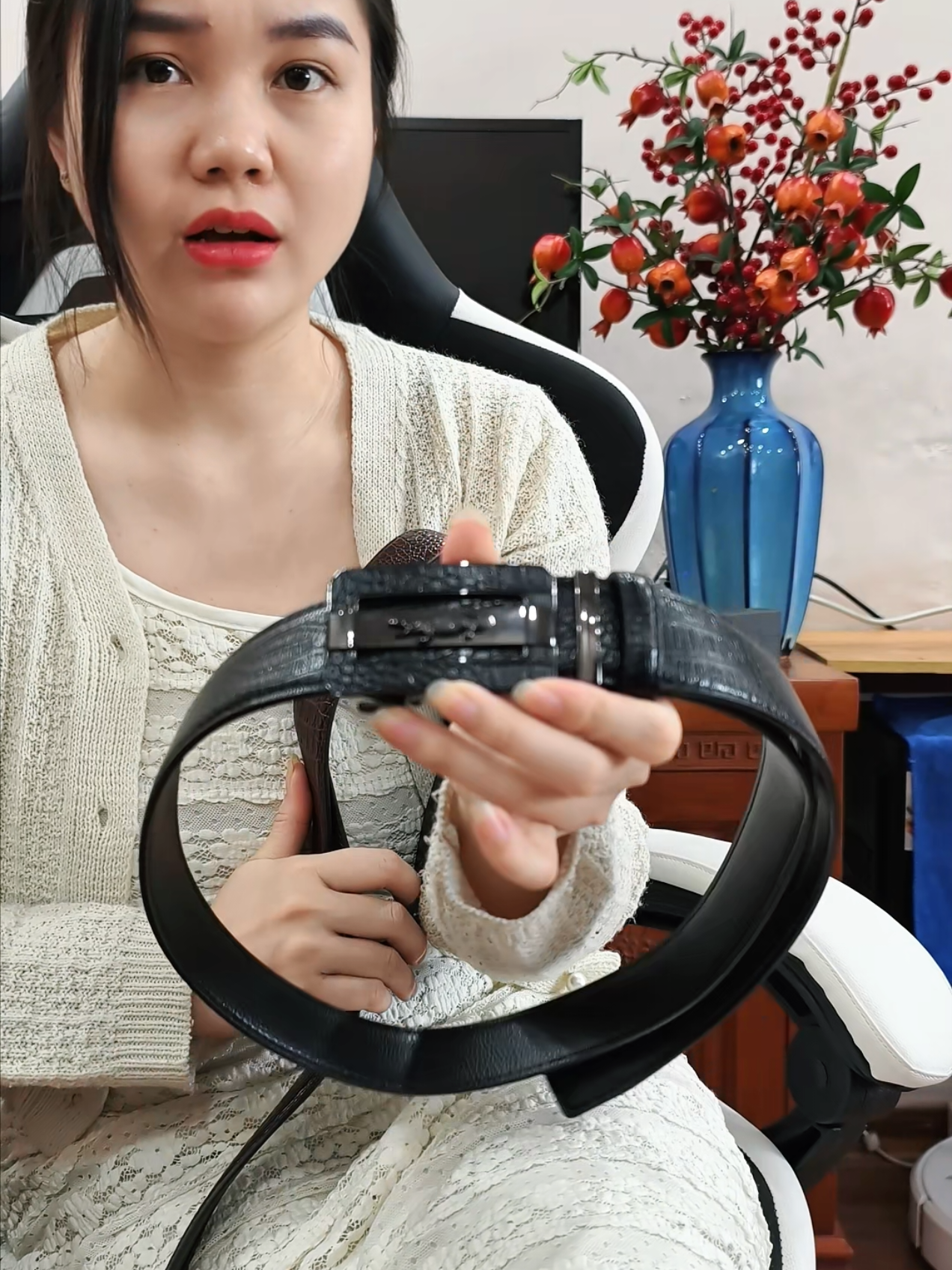 Thắt Lưng Nam Da Hai Lớp Vân cá sấu cao cấp khoá tự động không gỉ #thatlungnam #thatlungda #gocvanphongcuatien 