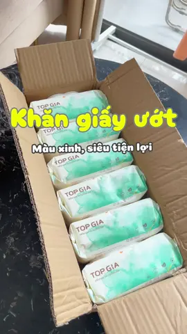 Khăn ướt topgia dùng thích lắm. Bao bì xinh, giấy mềm dai và đủ ẩm  #khanuot #topgia #giaytopgia #giadungtienich 