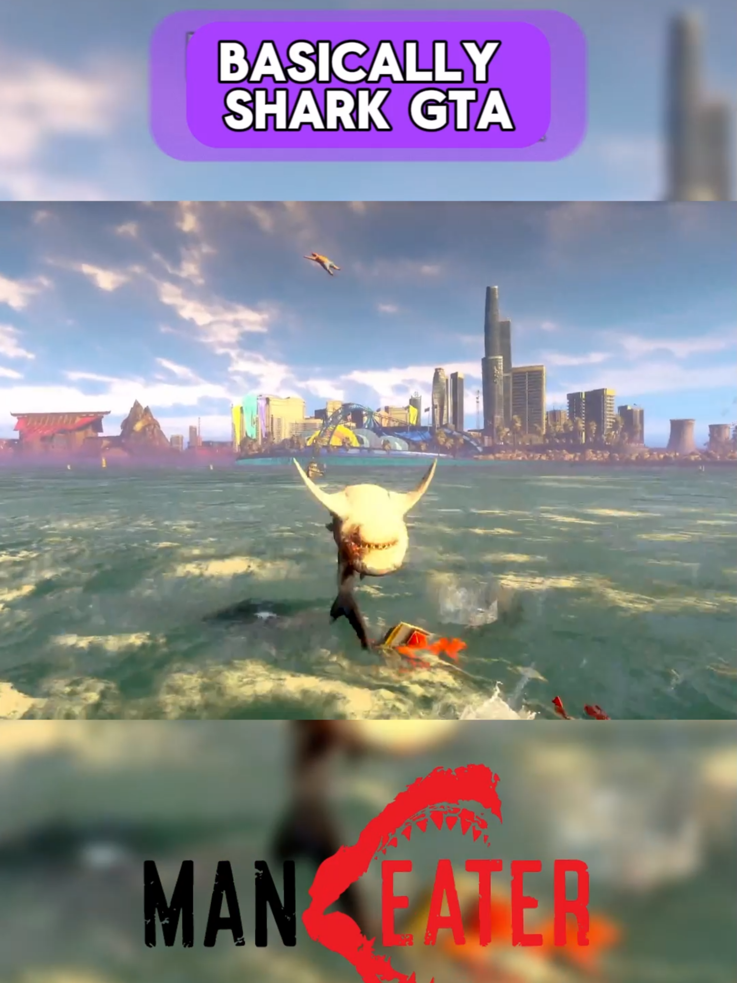 Maneater is the most ridiculous shark RPG you’ll ever play — and honestly, it kinda rules. 🦈 Follow for more fun reviews in under 60 seconds. #ExplainTheGame #ManeaterGame #SharkTok #GameReview #GamingTikTok