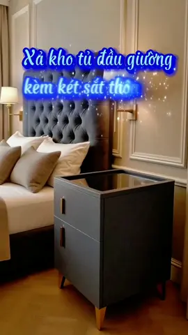 Tủ đầu giường kèm két sắt thông minh đang sêu#tudaugiuong #ketsat #ketsatthongminh #giadungtienich #xuhuong 