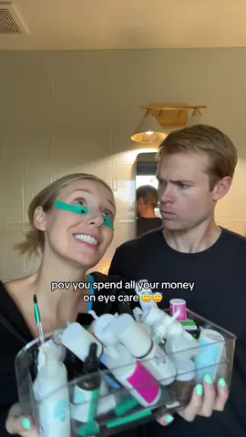 I never said I was perfect (unless we’re talking about my eye care routine) #eyes #eyecare #skincareroutine #couplecomedy 