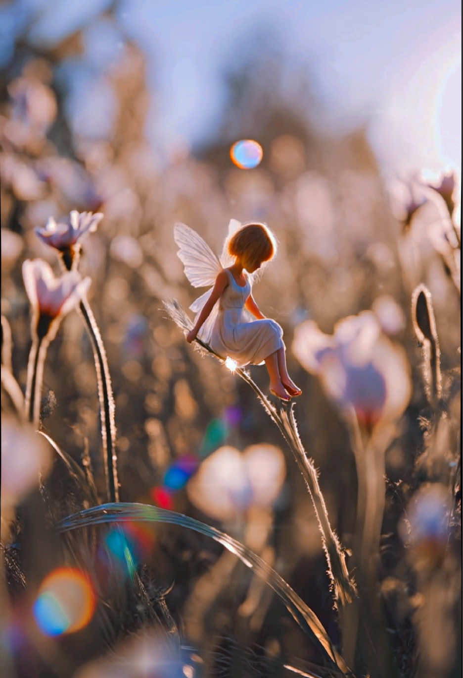 The Dewdrop Fairy ☀️🌱 Gentle Bringer of the Morning She stirs at the first light, perched atop a sparkling dewdrop. With each flutter of her wings, a new flower opens. The Dewdrop Fairy whispers: “Today is yours to bloom.” Let the morning magic begin.