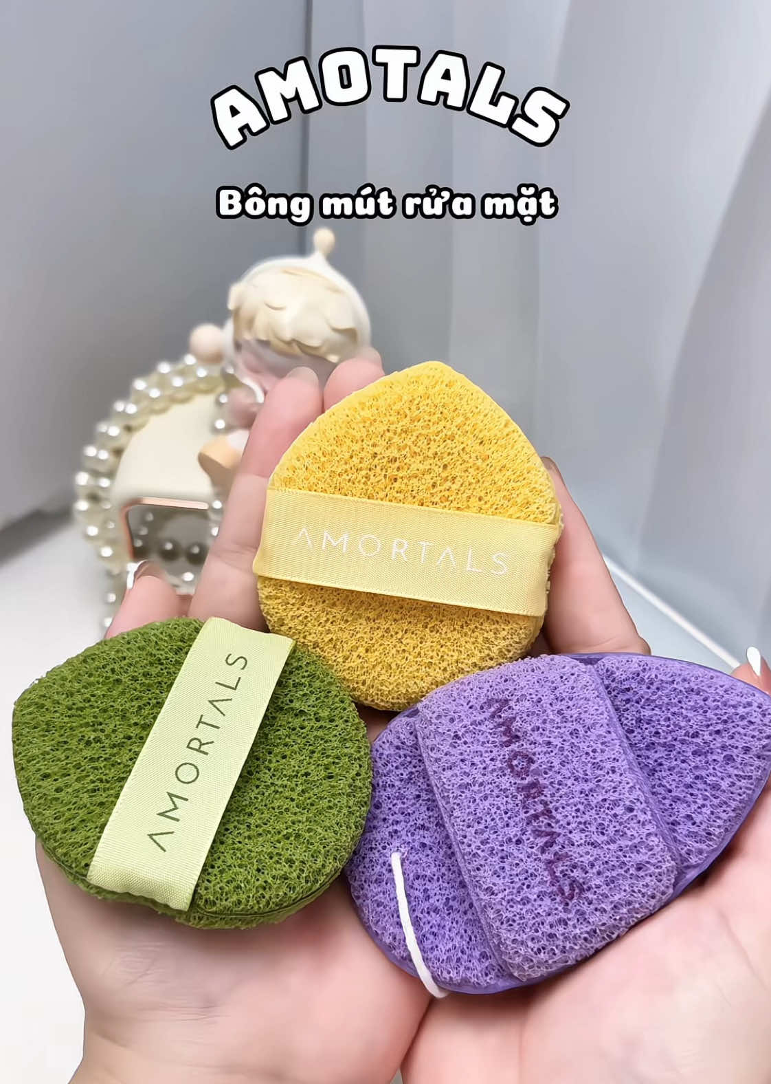 Mua set bông mút rửa mặt này vừa tiện vừa hời nữa #amotals #bongmutruamat #bongmut #combobongmut #makeup #xuhuongtiktok #chidepreview88 #muataitiktok #review #unboxing 