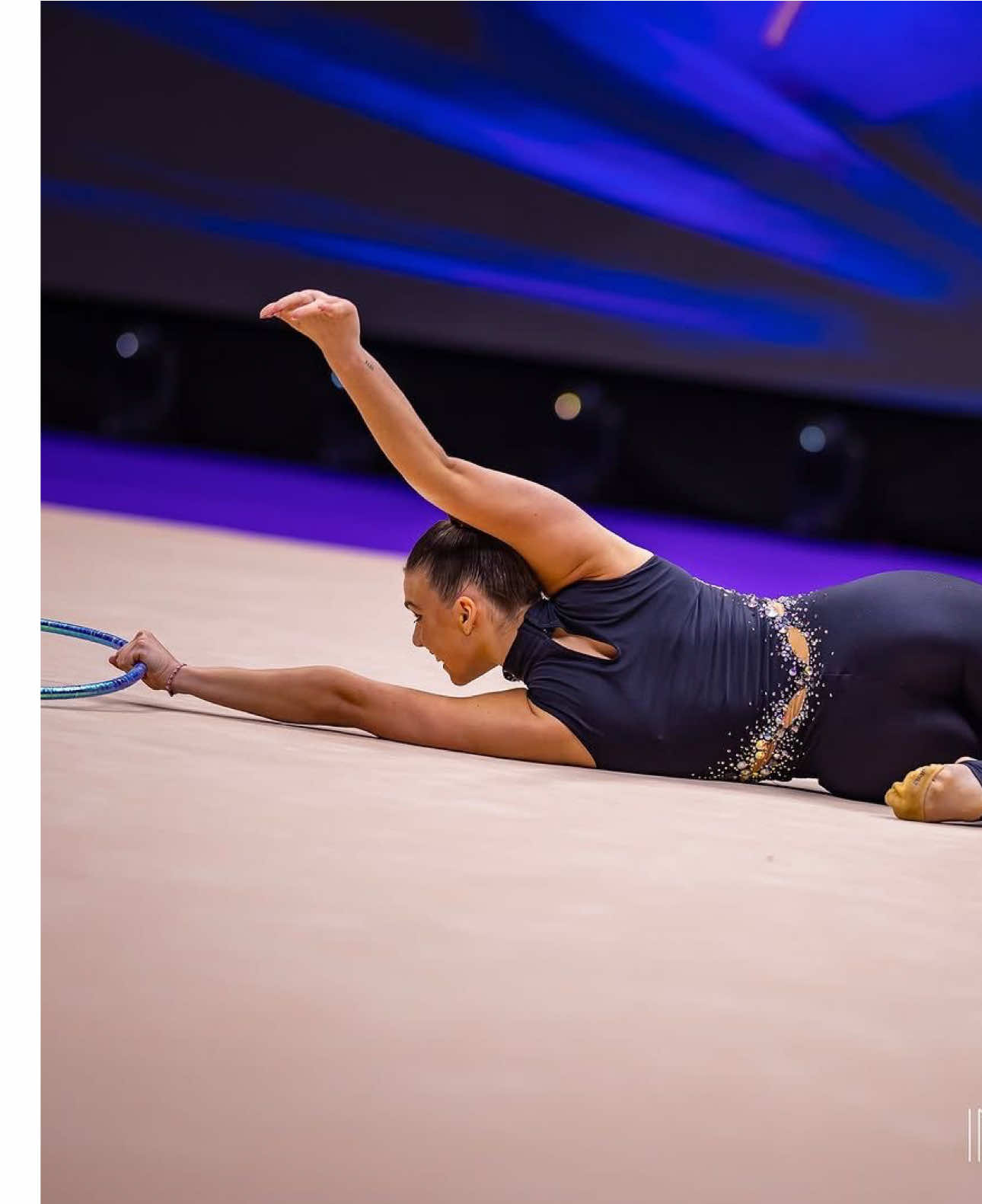 Lucia Gonzalez 🇪🇸 - Hoop - WCC Cluj-Napoca 2025 🖤 Score: 28.750 @Lubeny🌺🦭  #gimnastic #rythmicgymnastics #gimnasia #deporte 