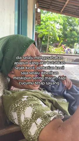 hanya seorang nenek,tapi aku bersyukur bisa dirawat layaknya beliau menjadi ibu untukku,terimakasi sehat terus nenek#fyp#masukberandafyp#foryoupage#nenek 