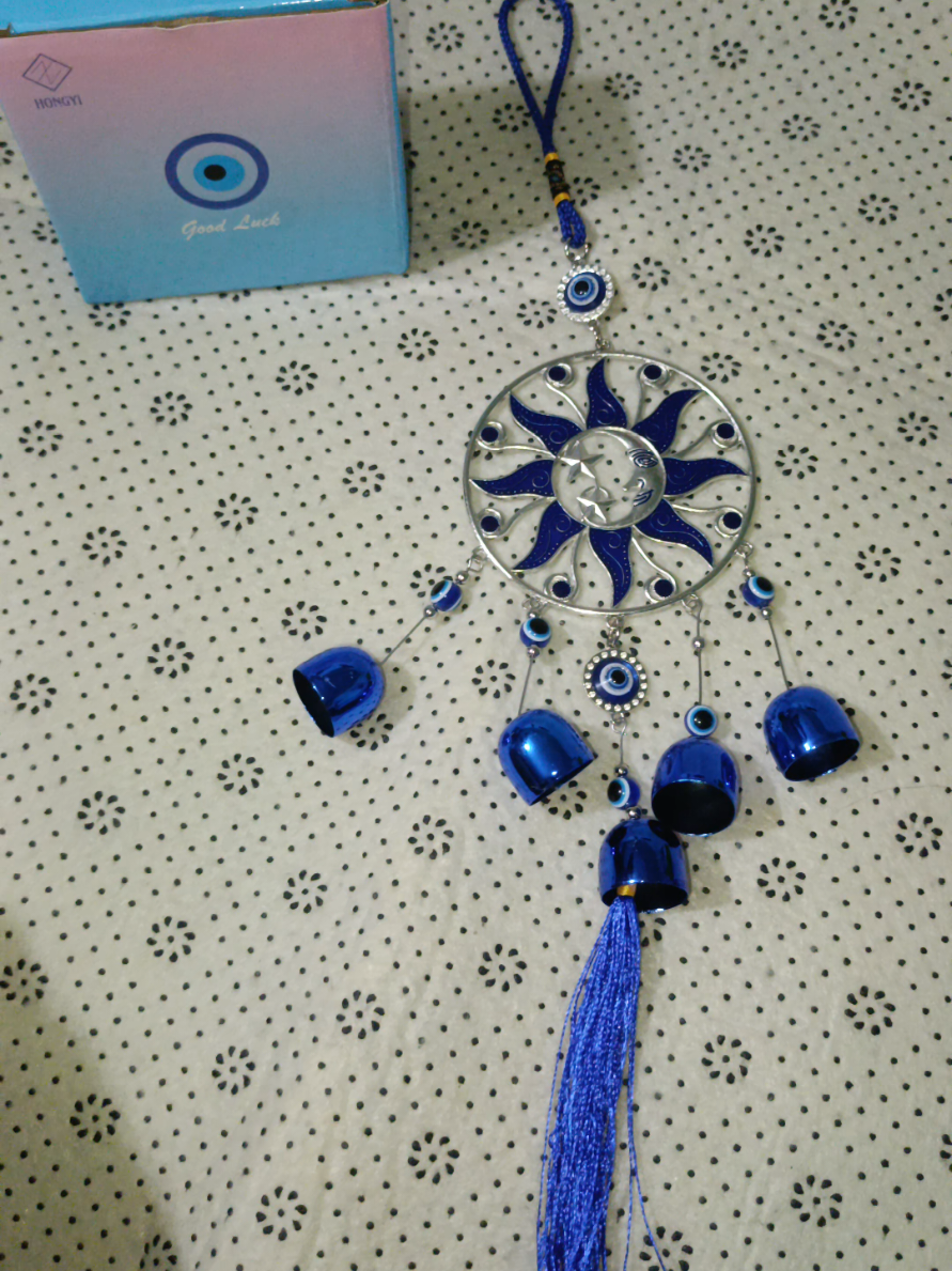 #Blue Eye Wind Chime  #FengShui Door Car Home #Wall Hanging Accessories #Gift Pendant for Home and #Office Ornaments Decor #fypviraltiktok🖤シ゚☆♡ #foryourpagess💕💕 #LynpholTiktokshop💜❤️ 