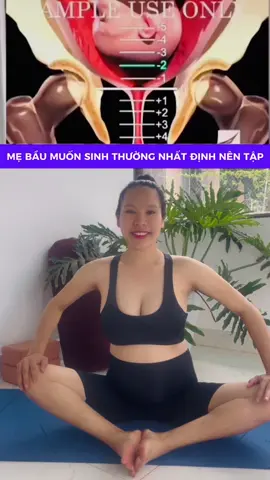 Mẹ bầu muốn sinh thường dễ dàng hãy tập ngay bài tập sau #mebau #xuhuong #xuhuongtiktok #trending #viral #baubi #mangthai #mangthailandau #yogabau 