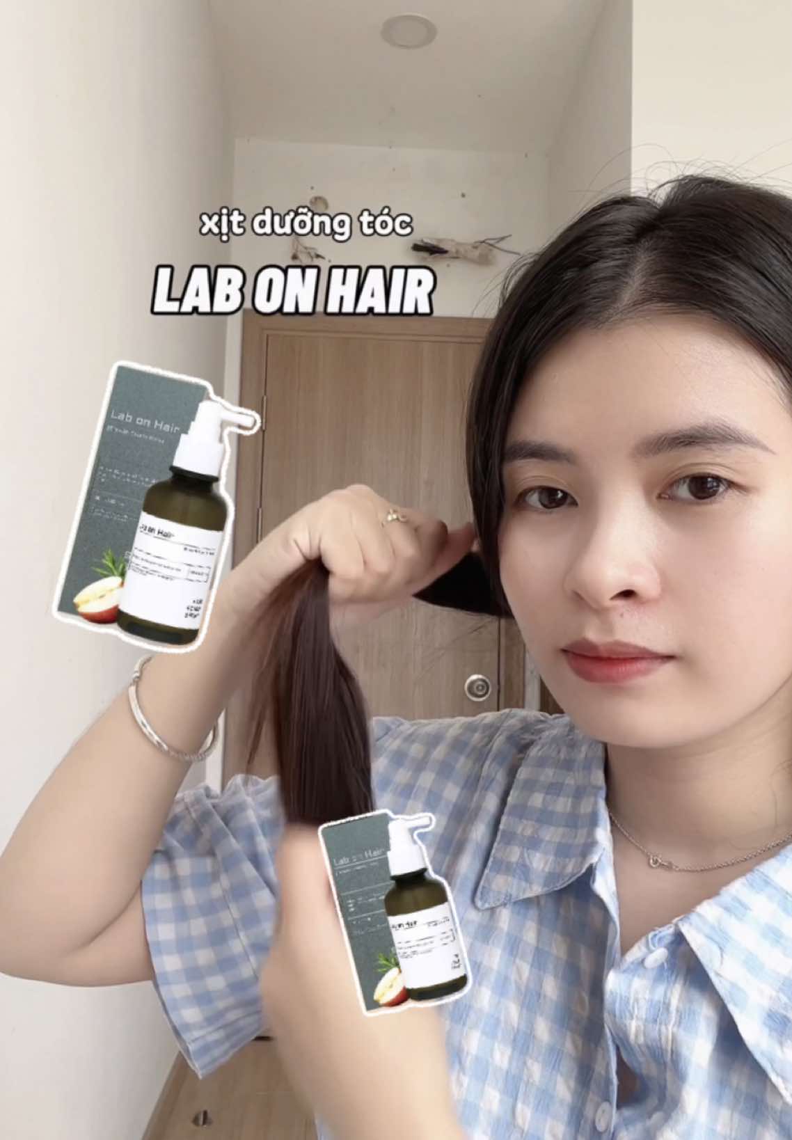 Xịt dưỡng tóc giúp zảm gãy rụng và mọc tóc Lab on hair 🧏🏻‍♀️ #hgreview #labonhair #xitduongtoclabonhair #xitmoctoc #xitmoctoclabonhair 