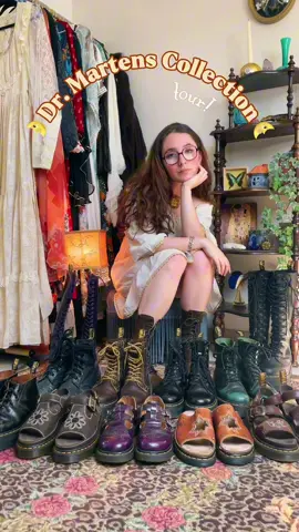 Doc Martens collection!! 👞🐌🌻⭐️ @Dr. Martens #docmartens #drmartenscollection #dunnetflowersandals #vintagedrmartens #shoecollection 