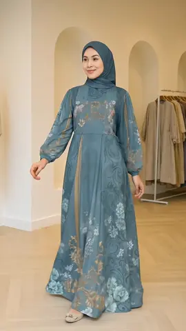 Sakeena Jasmine Gamis Ceruty Digital Printing #gamiswanita #gamisdaily #gamisfashion #ootdmuslimah #tiktokshop #fypindonesia #gamisviral 