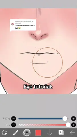 Réponse à @shia_raah this is different from the style I usually draw with but I saw someone draw eyes like this so I decided to try it.  #arttutorial #howtodraw #digitalartist #ibispaintx #drawingtutorial 