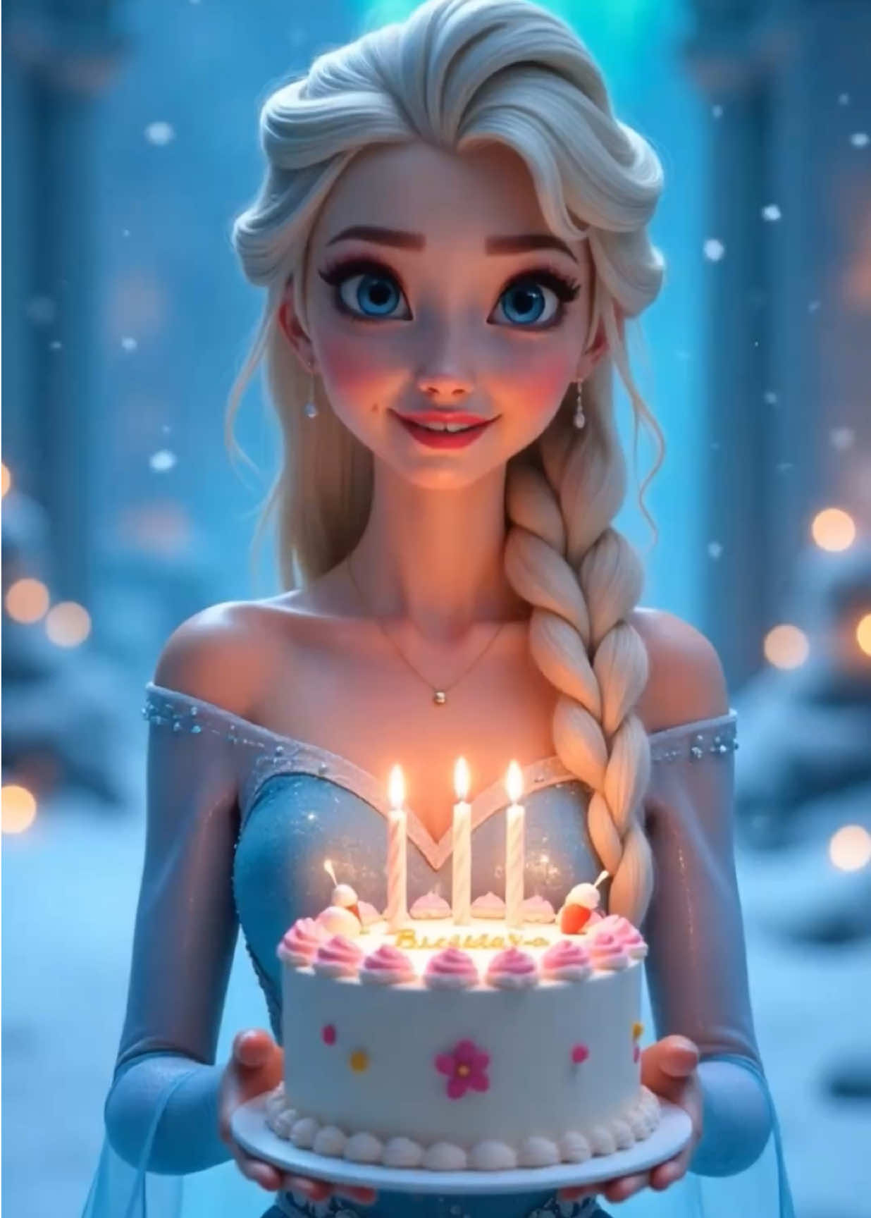 Elsa Congela el Tiempo para Desearte un Feliz Cumpleaños. #FelizCumpleaños #ElsaFrozen #ReinaDelHielo #CumpleañosMágico #FrozenDisney