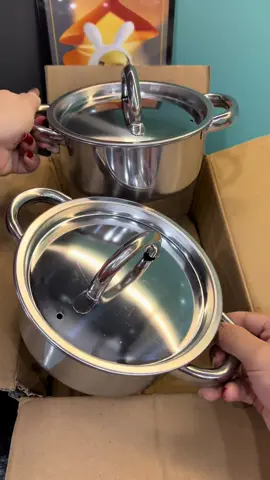 Combo 2 nồi inox dày 18cm chỉ 99k miễn ship#emkieutaphoa #noiinox #noiinoxcaocap #noiinox304 