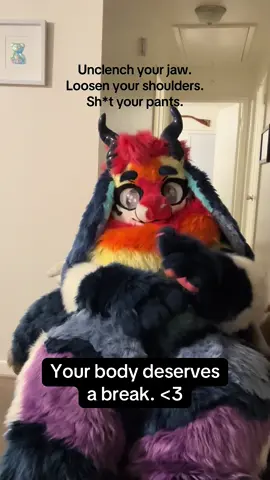 Enjoy your weekend, friends 🧡 #fursuit #relax #fyp #furrytiktok #furry