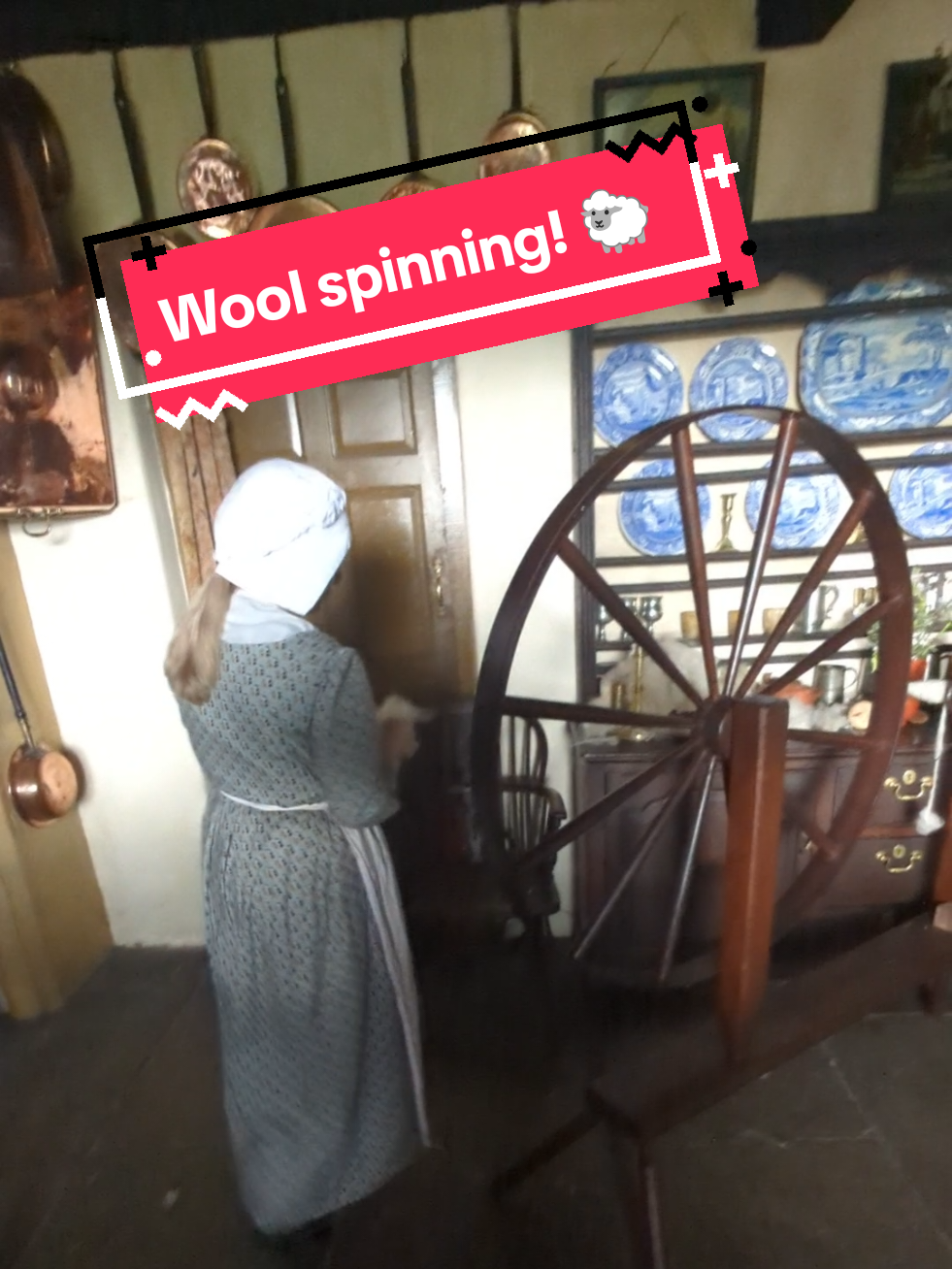 Wool Dyeing and spinning up at Pockerley today! 🫶 #Heritage #Skill #fyi 
