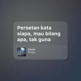 persetan kata siapa.. #cincin #hindia 