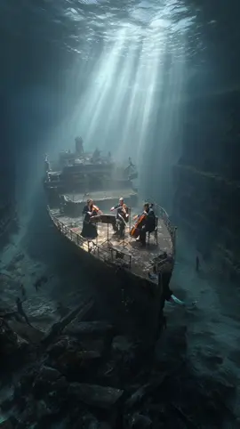 underwater concerto 🎻 AI visuals by @echoesofjoonas Tools I use: Freepik, Midjourney, Magnific AI, Topaz Video, CapCut, Photoshop #underwater #concert #violin #ai 