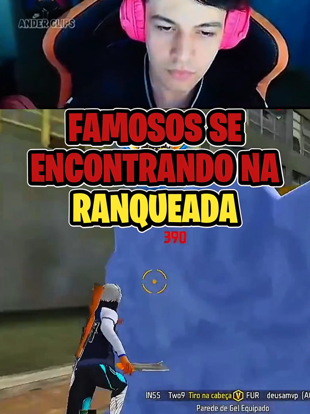 FAMOSOS SE ENCONTRANDO NA RANQUEADA!! #freefire #garenafreefire #freefire_lover #freefiretiktok #nobru #two9 #cerol 