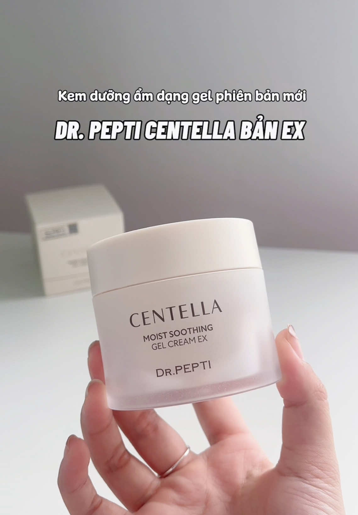 Kem dưỡng ẩm Dr. Pepti Centella Moist Soothing Gel Cream Ex ✨ #DrPepti #KemDuongDrPepti #DuongAmMuaHe #CapAmKhongRit #DaKhoeKhongBongTroc