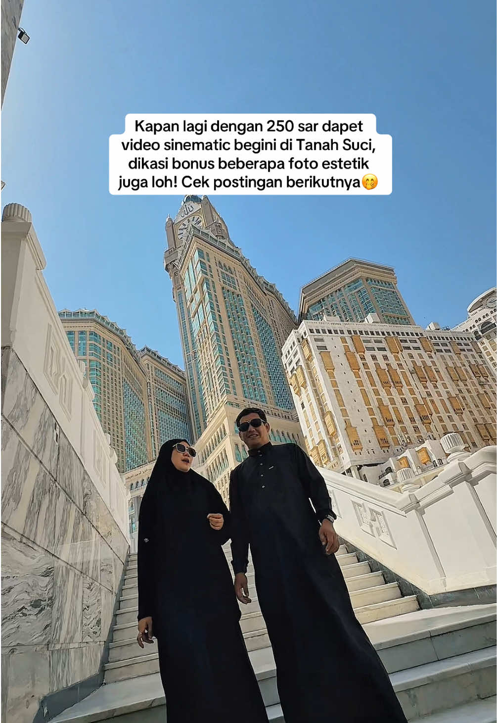 Yuk book dari sekarang, dm aja nanti aku kirim grup untuk penjadwalan shootnya, open juga buat Mekkah dan Madinah yaa😇🤩 #muthawwif #fyp #videography #fypumrah 