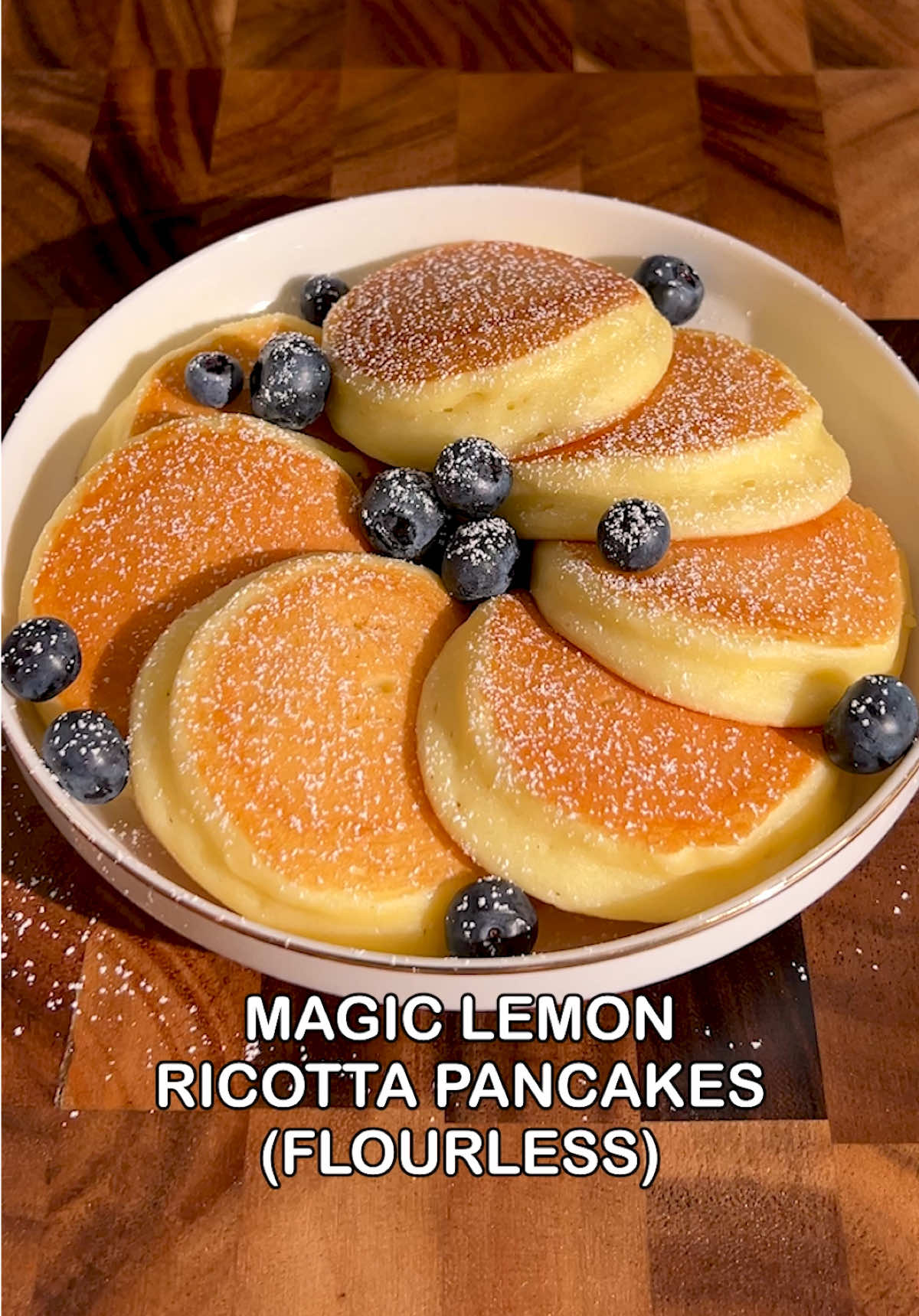 MAGIC LEMON RICOTTA PANCAKES (flourless!) 🍋 Fluffy, tall, and lemony… with no flour?! Just 6 ingredients, zero fuss, and all the summer flavor ☀️ Perfect when you want something fresh, light, and ready in no time. INGREDIENTS (makes 5 pancakes): 1 egg 2 tbsp (25 g) sugar ⅔ cup (150 g) ricotta 2 tsp lemon juice ⅓ lemon zest 6 tbsp (50 g) cornstarch ¾ tsp (3 g) baking powder INSTRUCTIONS – Add all the ingredients to a bowl in the order listed and mix well. – Cook over medium-low heat with a lid on, 3 minutes per side. – Dust with powdered sugar and… HAPPY PANCAKING : ) . #thepancakeeden #pancakes #flourless #ricottapancakes #ricottacheese #lemon #glutenfree #glutenfreerecipes #breakfast #pancakelovers #EasyRecipe #asmr #asmrbaking