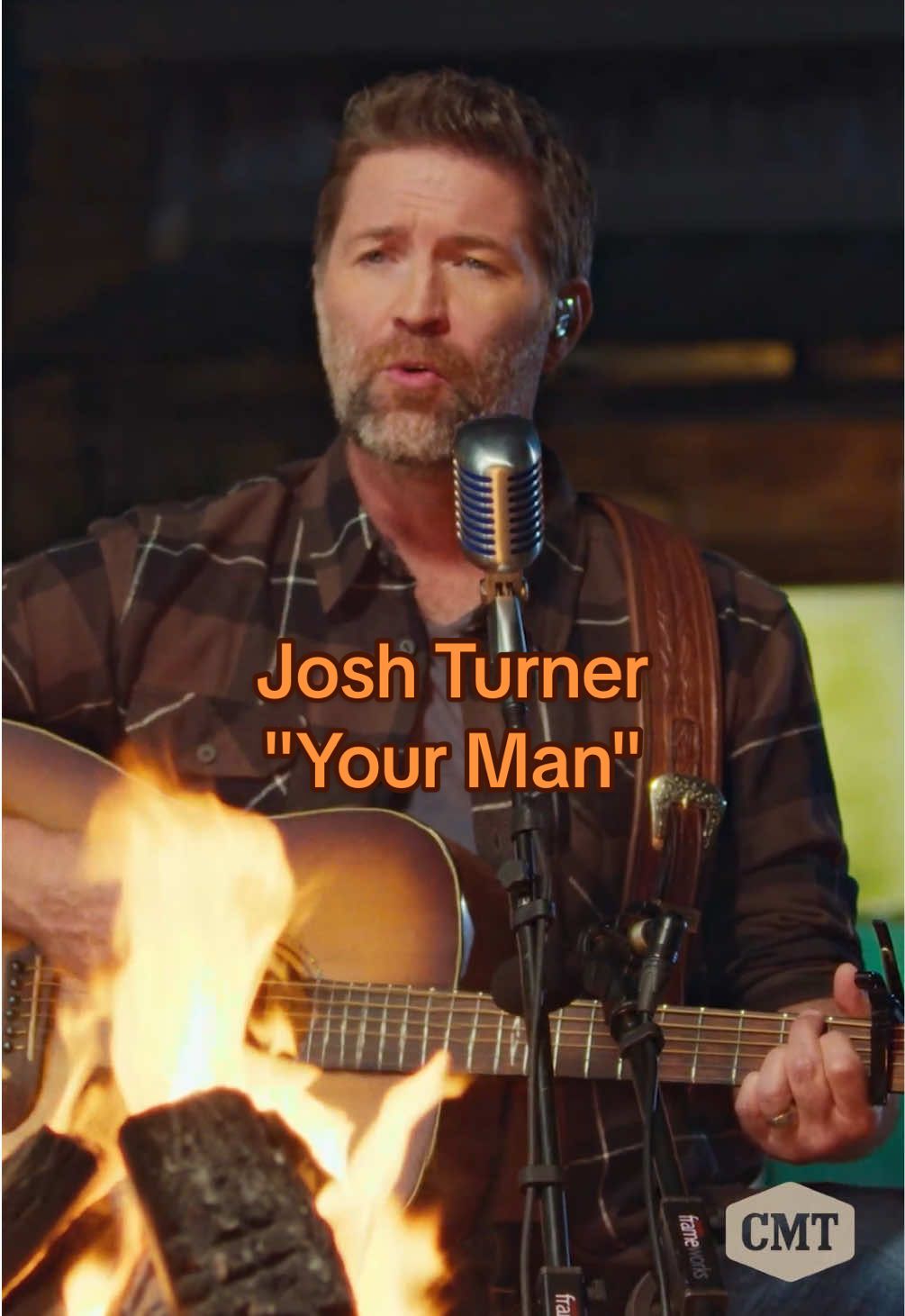 Lock the door and turn the lights down low, we're celebrating 20 years of #YourMan ❤️‍🔥 #CMTCampfireSessions #joshturner #acoustic #countrymusic 