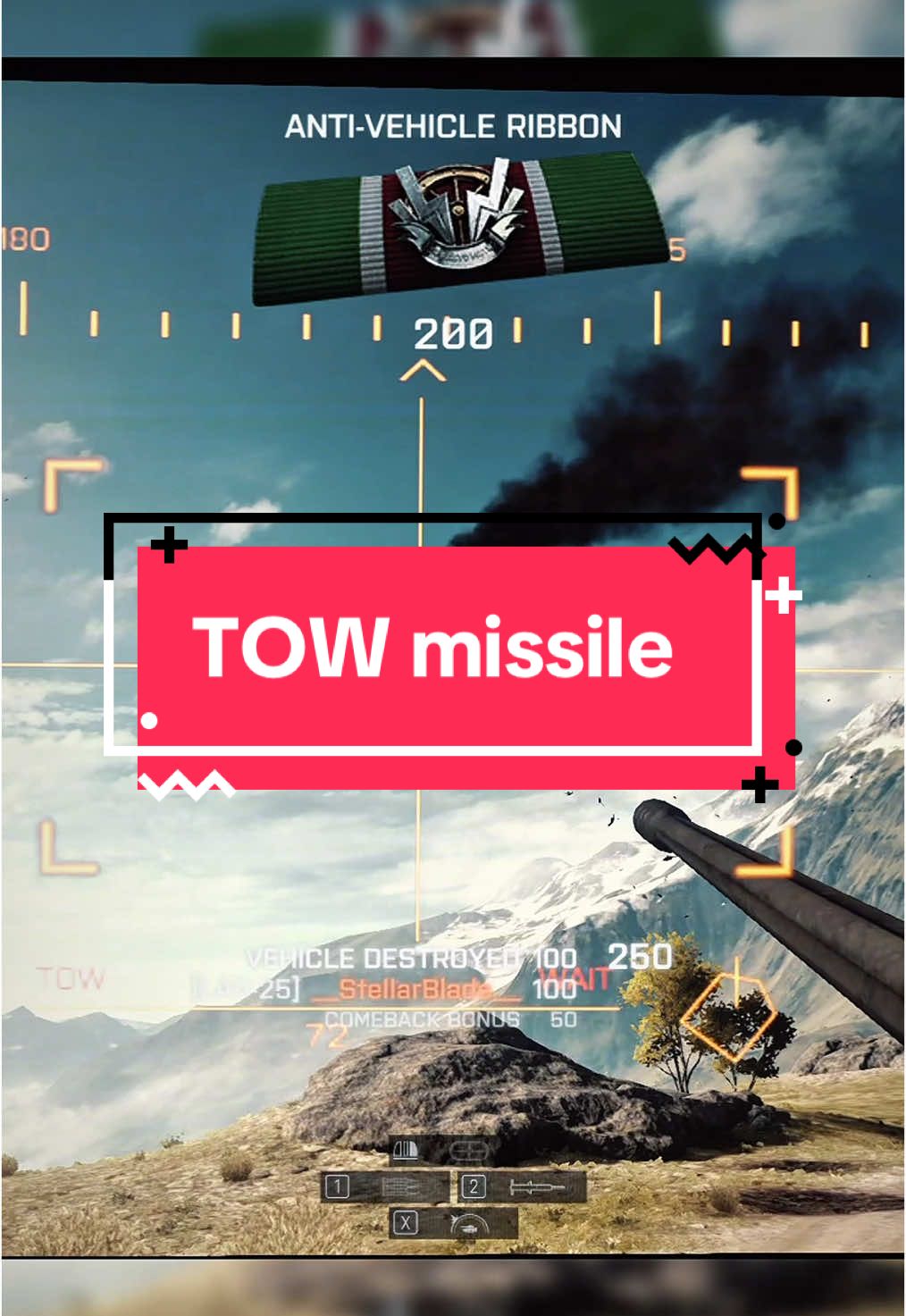 TOW missile on top 😎 #battlefieldtrickshots #battlefield #battlefieldtiktok #battlefield4 #bf4