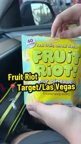 Finally tried the @Fruit Riot Sour Pineapple. Is it worth the #hype Definitely! Is it #sour  Yes, yes it is.  Would I buy this again? Yes  #fyp #fruitriot #lasvegasfood #targetmusthaves #freezerfood #foodreview 