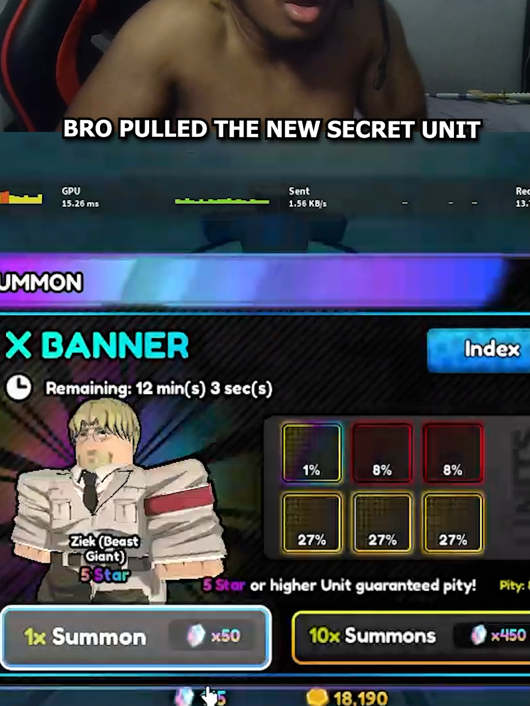 YALL THINK IM LUCKY OR NAH ⁉️🙏🏼#astdx #towerdefence #chrollo