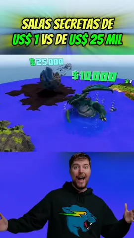 Salas secretas de US$ 1 vs de US$ 25 mil #mrbeast #mrbeastchallenge #mrbeastedit #mrbeast6000 #Minecraft 
