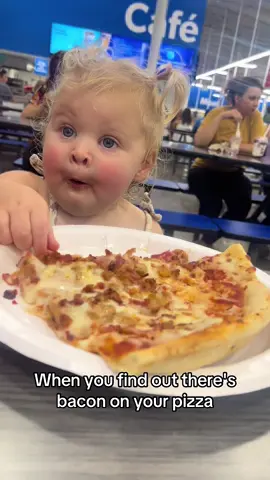 My little meat lover #fyp #funny #funny #toddler #pizza @Sam’s Club 