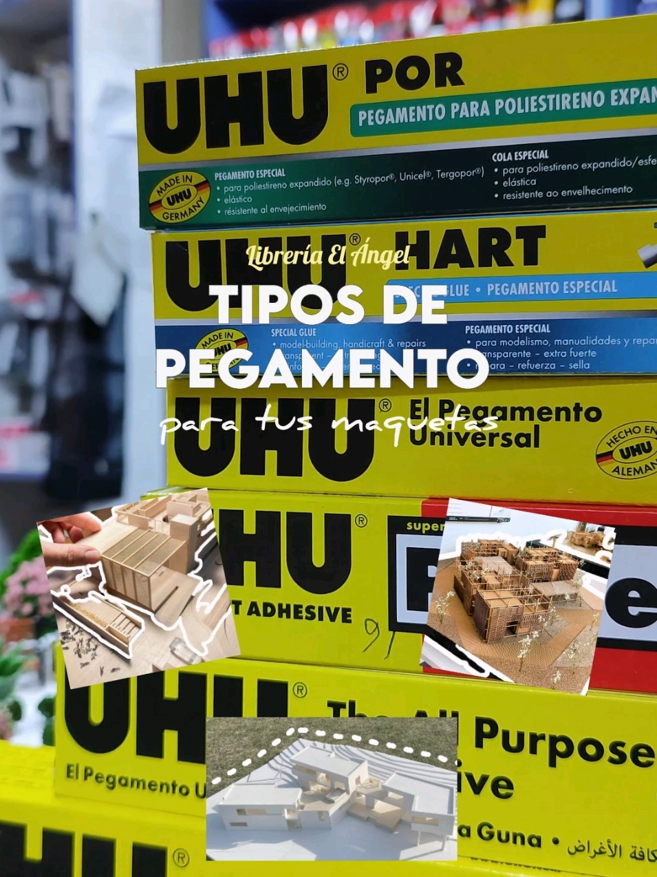 Todos estos materiales y más en nuestra Librería El Ángel ✨  #studentarchitecture #arte #uhu #pegamento #maqueta #maquetasdearquitectura  #facultaddearquitectura #fyp #uni #student #materialesdearte #materialesdearquitectura #artist #faua #fau #ulima #ricardopalma #pupc 