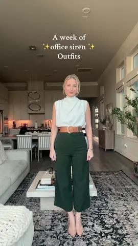 A week of office siren outfits ✨ #hrapprovedoutfits #internoutfits #officeoutfit 