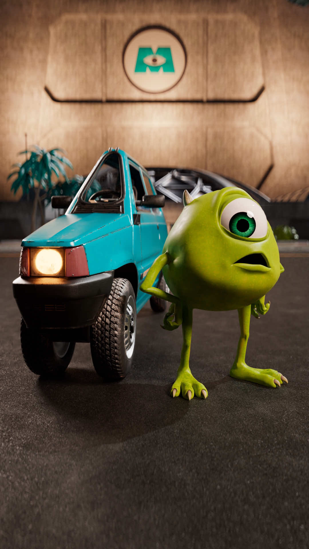 Tutti pazzi per Wazowski 🚙 ib:@Adam Sevani  and @tutti_pazzi_per_marazzi  #mikewazowskicar