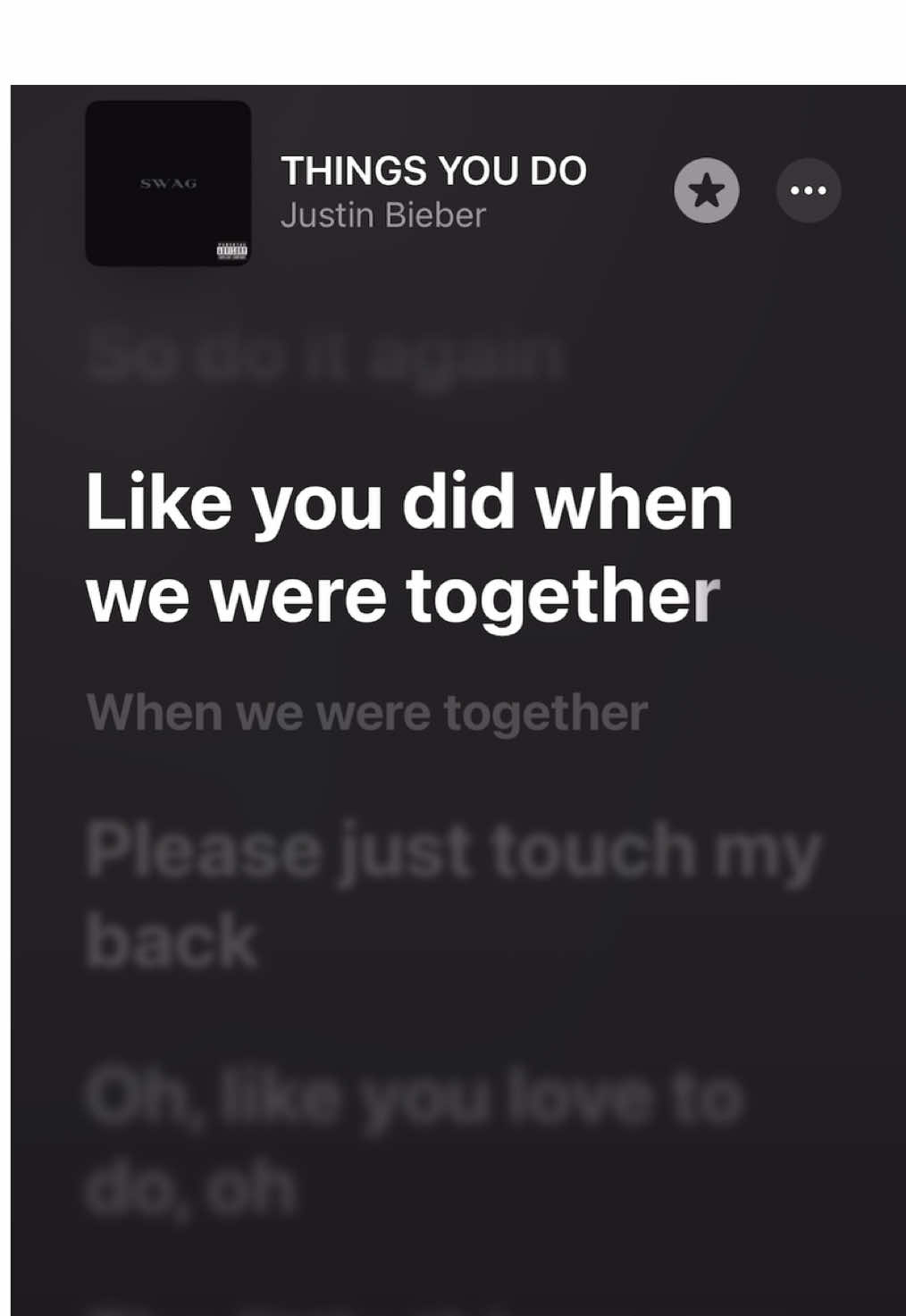 Things You Do - Justin Bieber #lyrics #fyp #short #justinbieber #swag 