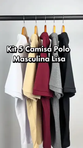 Kit 5 Camisa Polo Masculina #Tiktokshopchegou #maisviews 