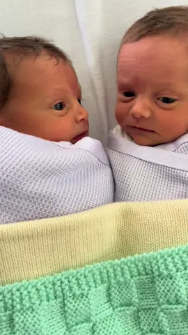 These girls have been in sync since the day they were been born 🤣 #twin #identical #fyp #hiccup #baby #36weeks #girls #viral