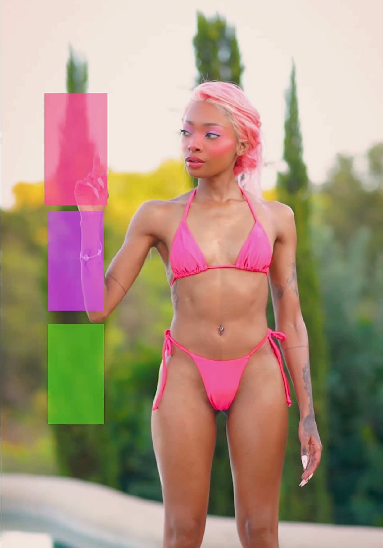 Hot Pink, been wearing pink every damn day! 💞💓💞 Loved this look even though I lost weight after buying the dress, it turned out a little loose… but still love it! #foryoupage #letsdressmeup #barbiecore 