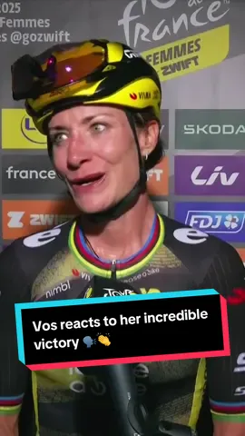 “To start off like this is amazing” 💛 Marianne Vos reacts to her incredible stage victory at the Tour de France Femmes avec Zwift 👏