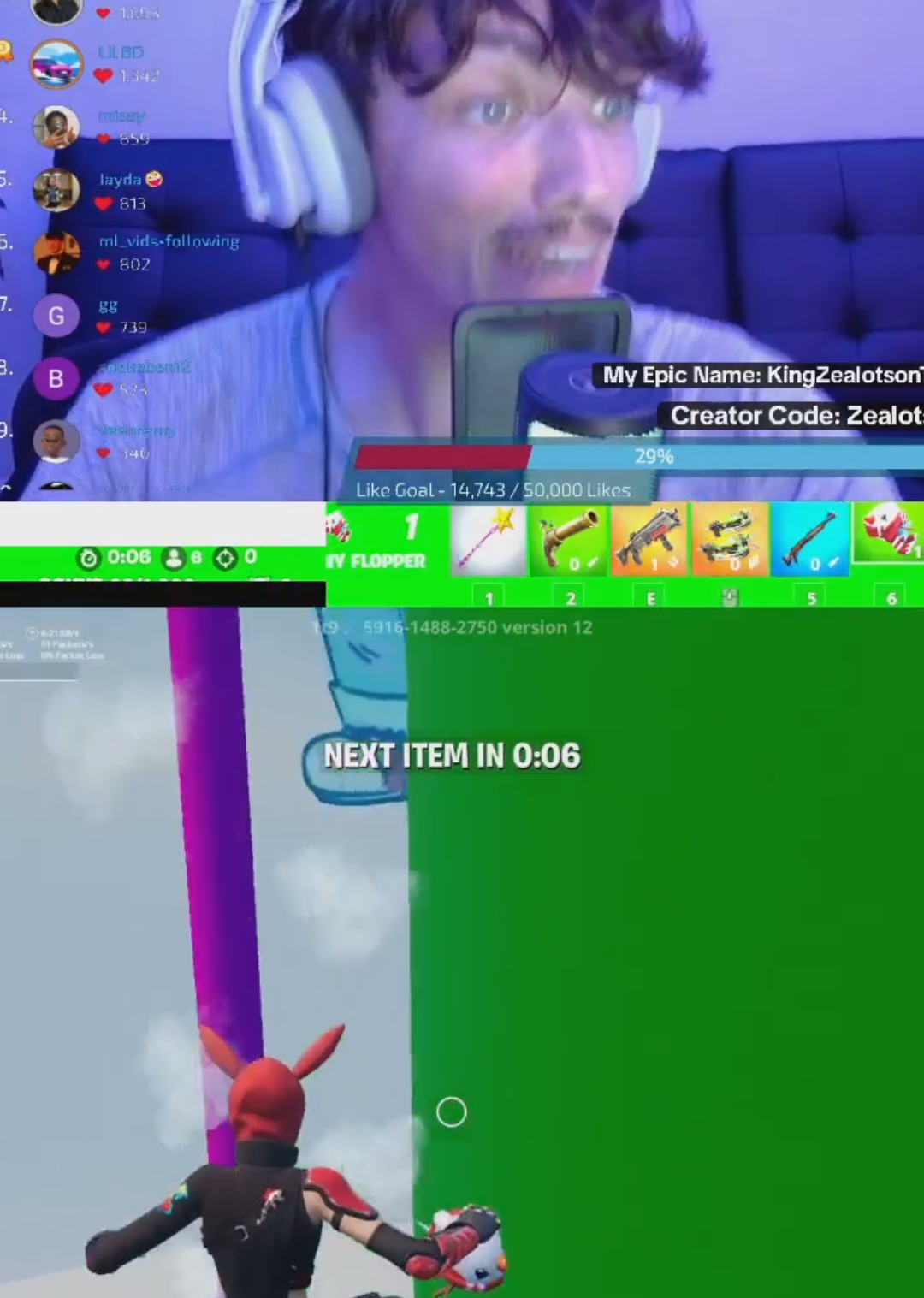 YEP it went about as youd expect 🤣 #fortnite #fortnitestreamer #livehighlights #tiktoklive #fyp #fortniteclips #KingZealot #fortnitefunny 
