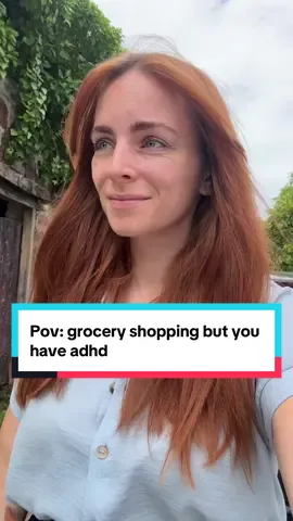 Is this you too?  Honestly online shopping for the win but the problem is my grocery lists are often incomplete and I only remember once I pass items that I actually needed them which makes online shopping also a little tricky but it’s at least less stressful (unless you have a very impatient child next to you wanting your attention lol) oh and then usually I don’t do a shop until we’ve basically run out of most things and with online shops you often have to wait a couple of days too.. although I’ve been really liking using @Ocado for that purpose (drop me a message if you want me to make a video for you guys because I love ordering with you as it’s not too expensive either ) #adhd #audhd #cherryadhd #groceries #neurodivergent #pov #mumproblems 