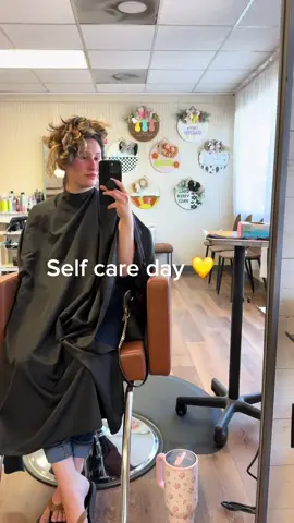 Just a reminder to have a self care day ❤️ #SelfCare #hair #hairday #hairtransformation #hairtouchup #hairsalon 